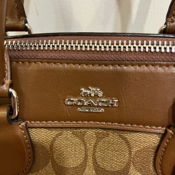 Coach Mini Bennett Satchel in Signature Canvas with Rainbow Animation - Picture 6 of 14